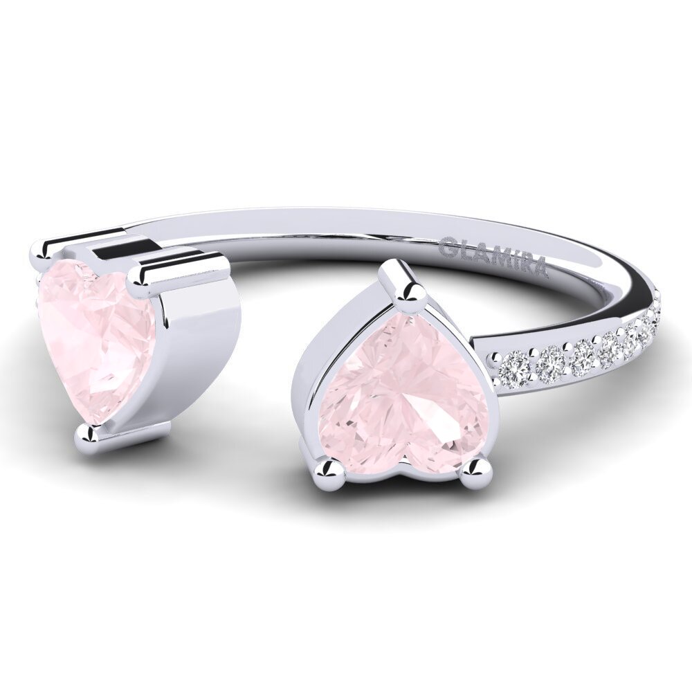 Rose Quartz Engagement Ring Eionia