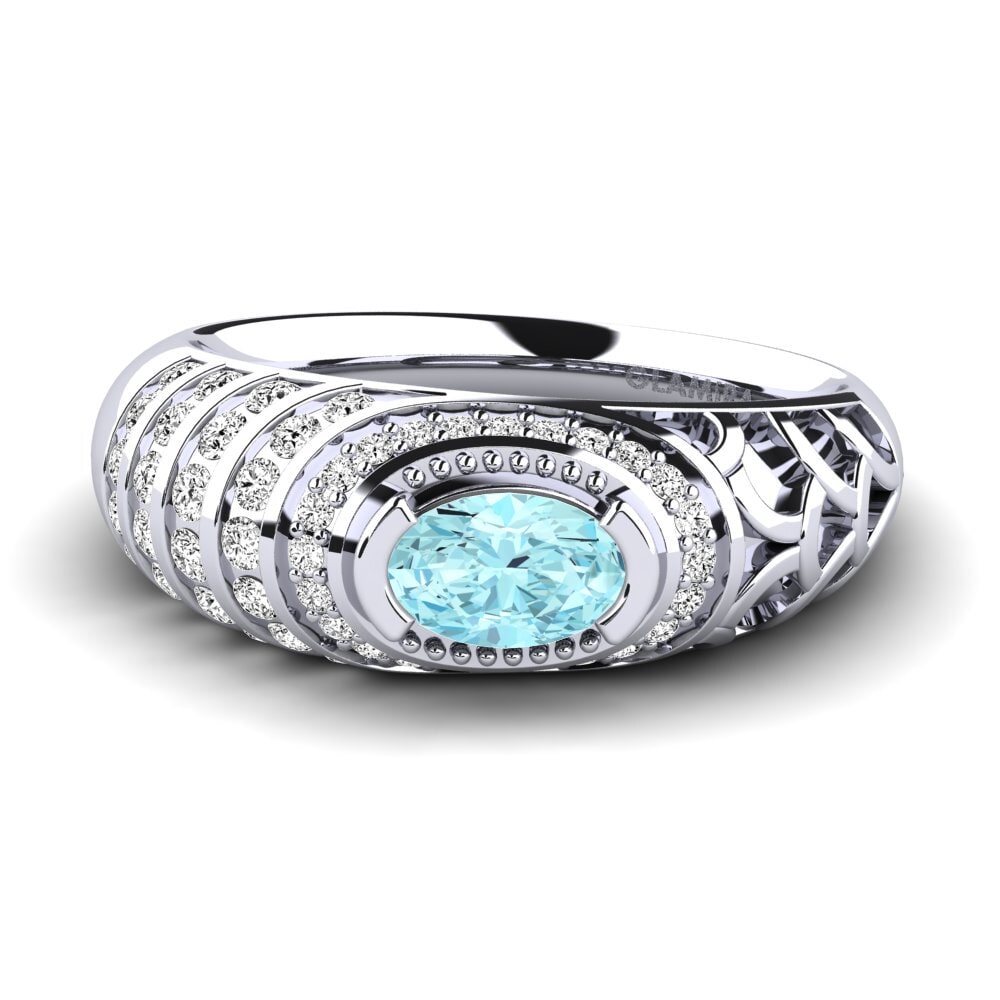 Aguamarina Anillo de compromiso Eirene