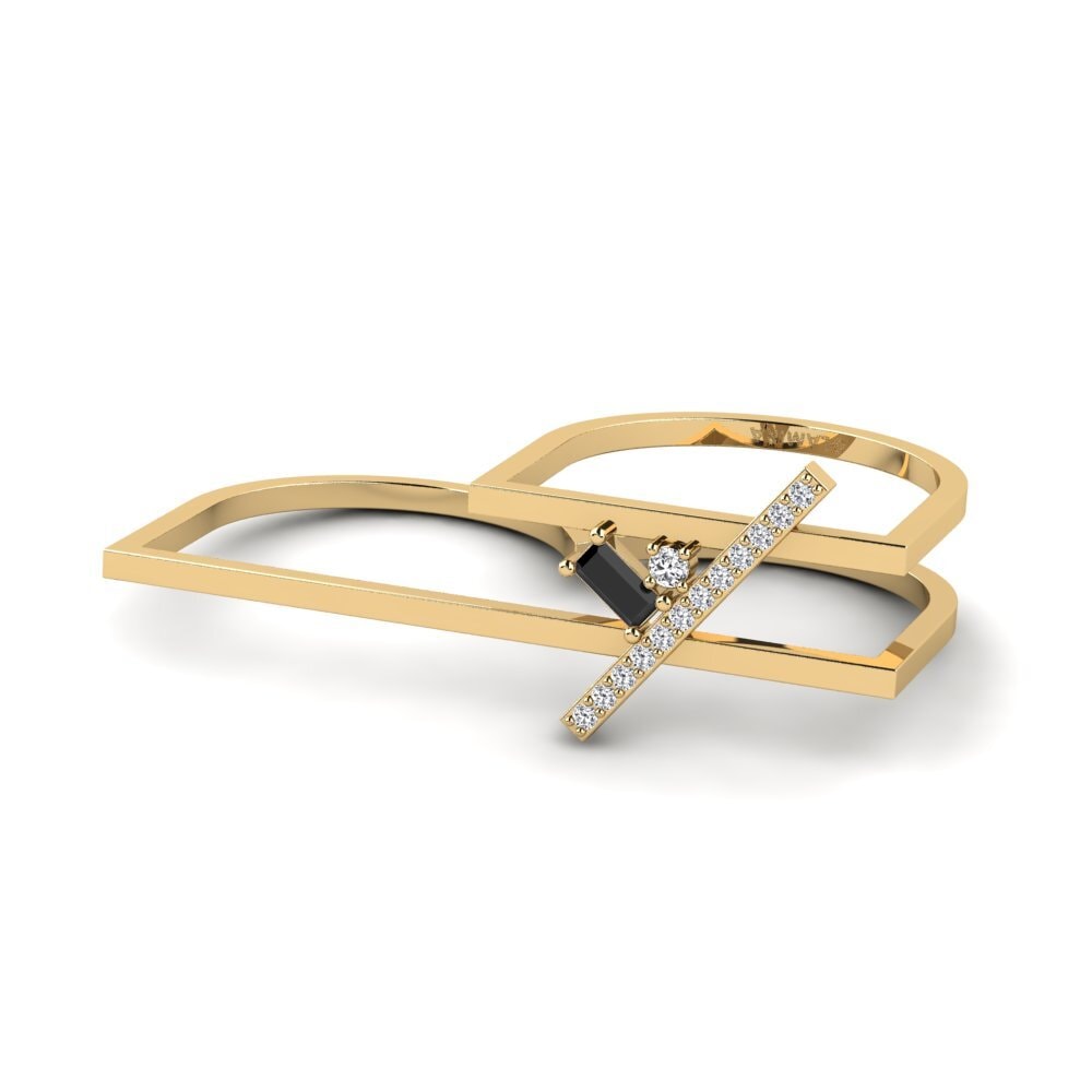 Zafiro negro Anillo Eirich
