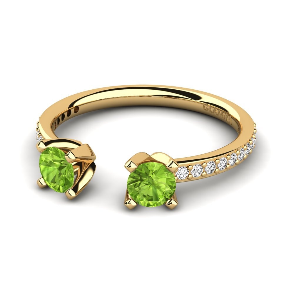 Peridoto Anillo de compromiso Ejeria