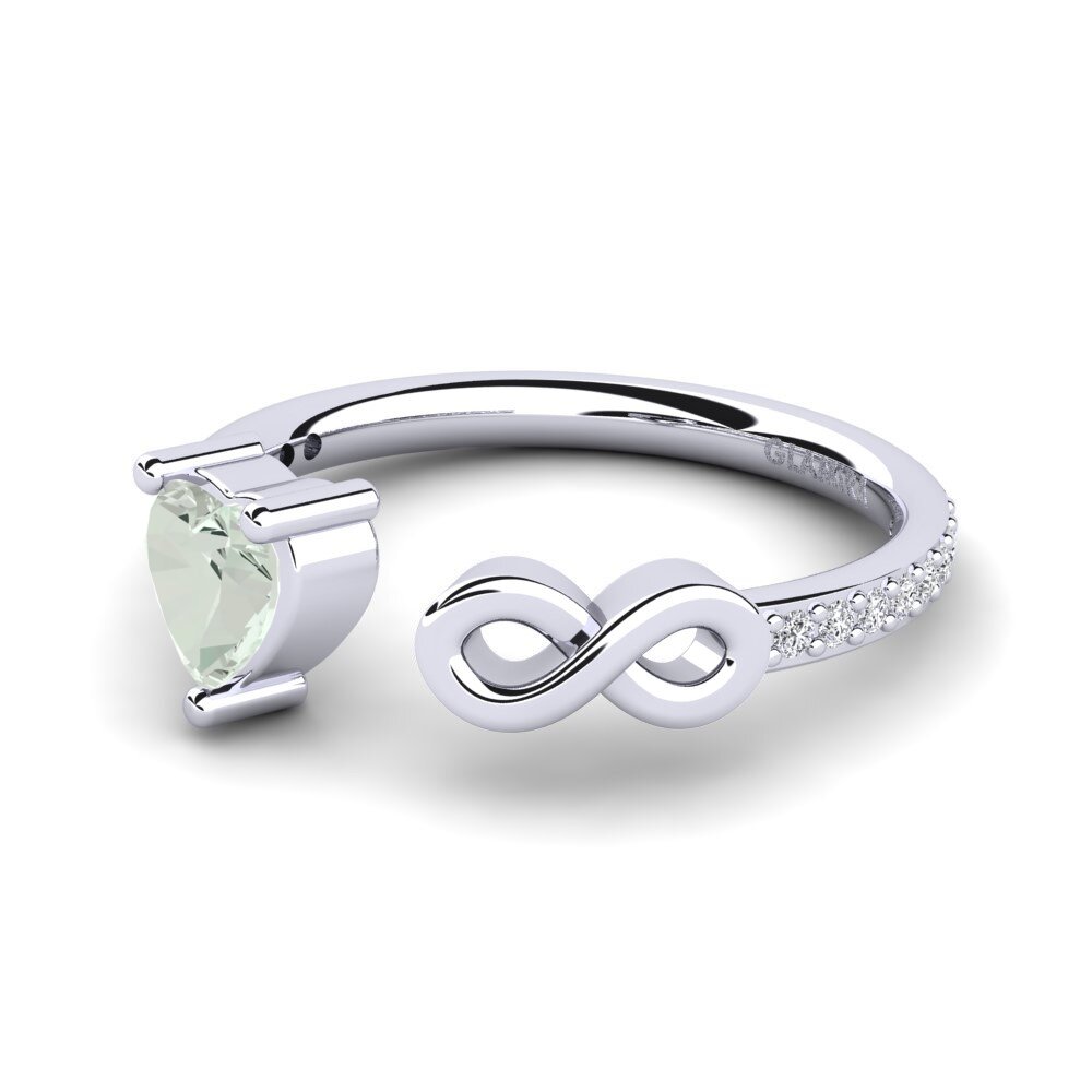 Green Amethyst Ring Ekaterina