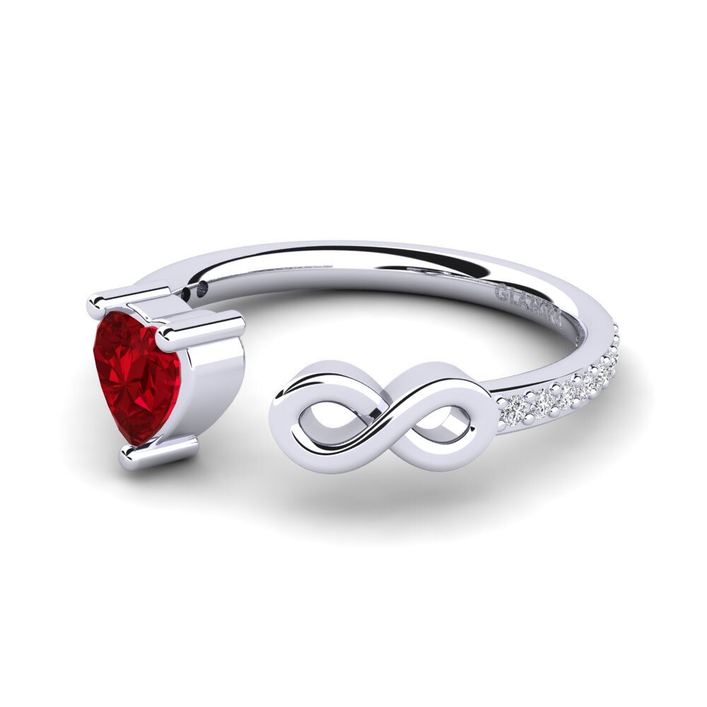 Zircone Rosso Anello Ekaterina