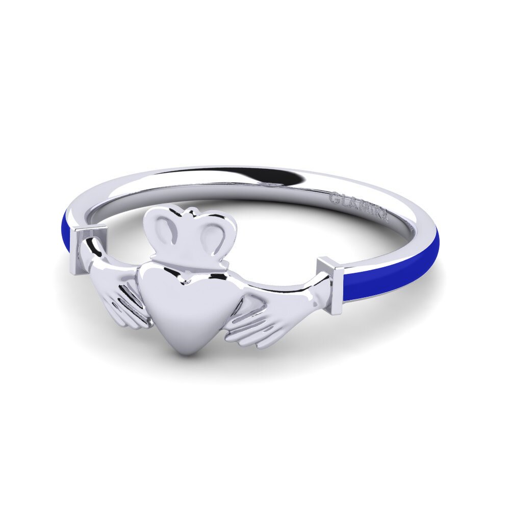 White Silver Ring Eklers