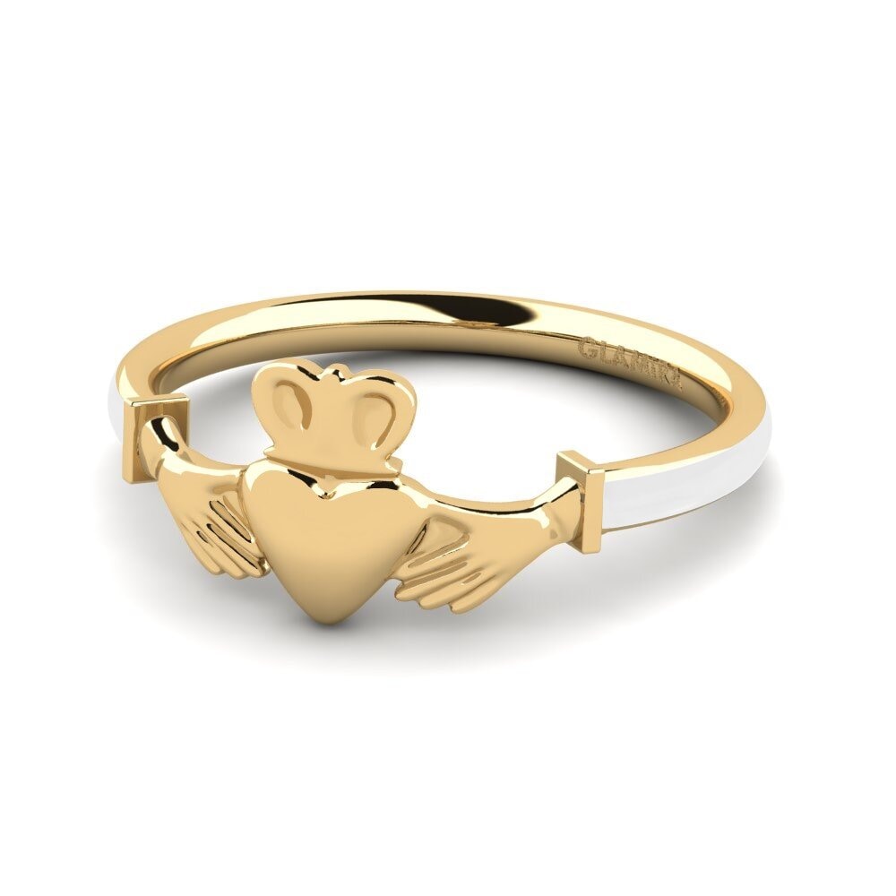 9k Oro Amarillo Anillo Eklers