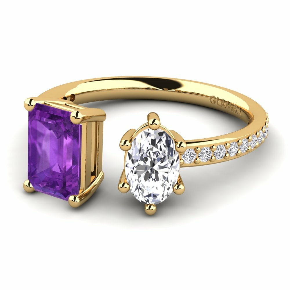 Améthyste Bague de fiançailles Ekua