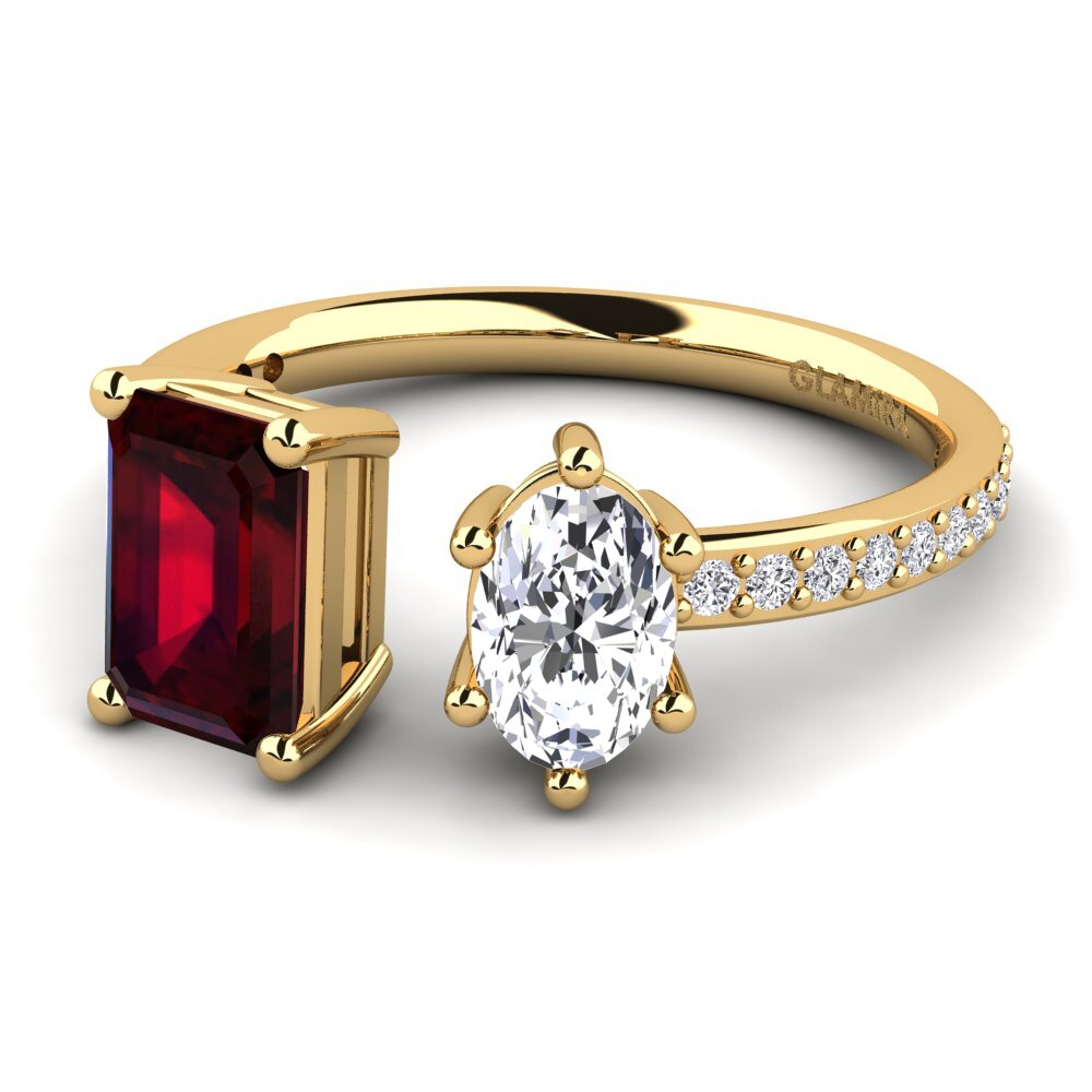 Garnet Engagement Ring Ekua