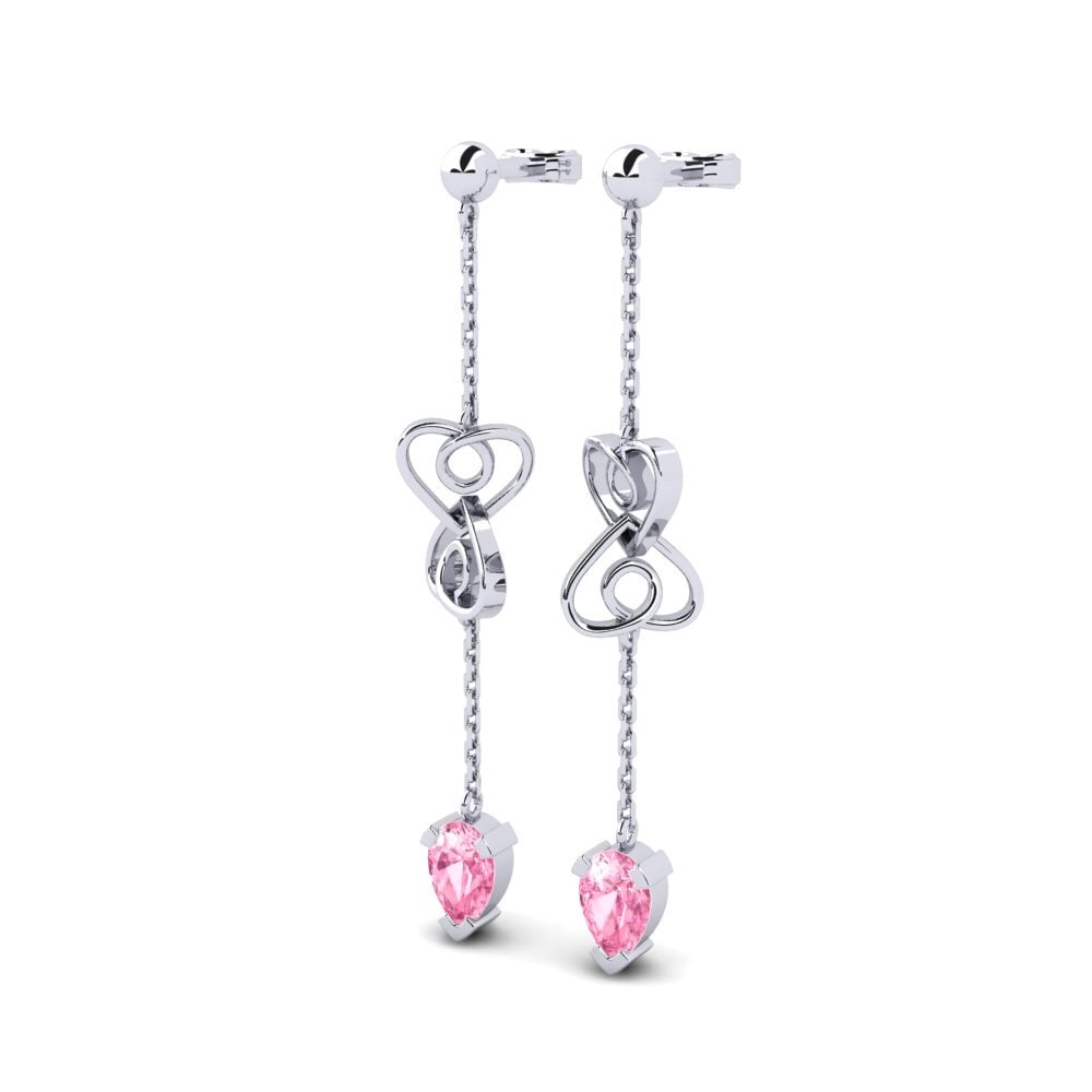 Pink Sapphire Women's Earring Ekvilibro