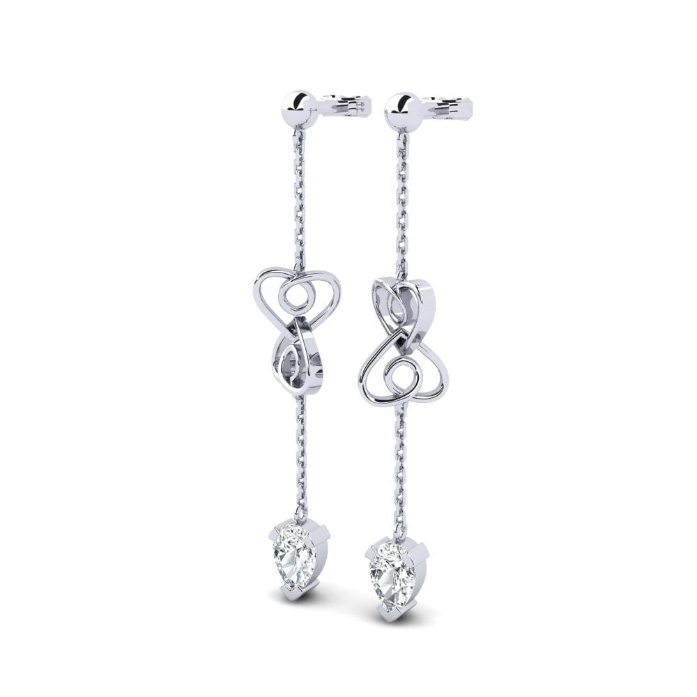 White Zircon Women's Earring Ekvilibro