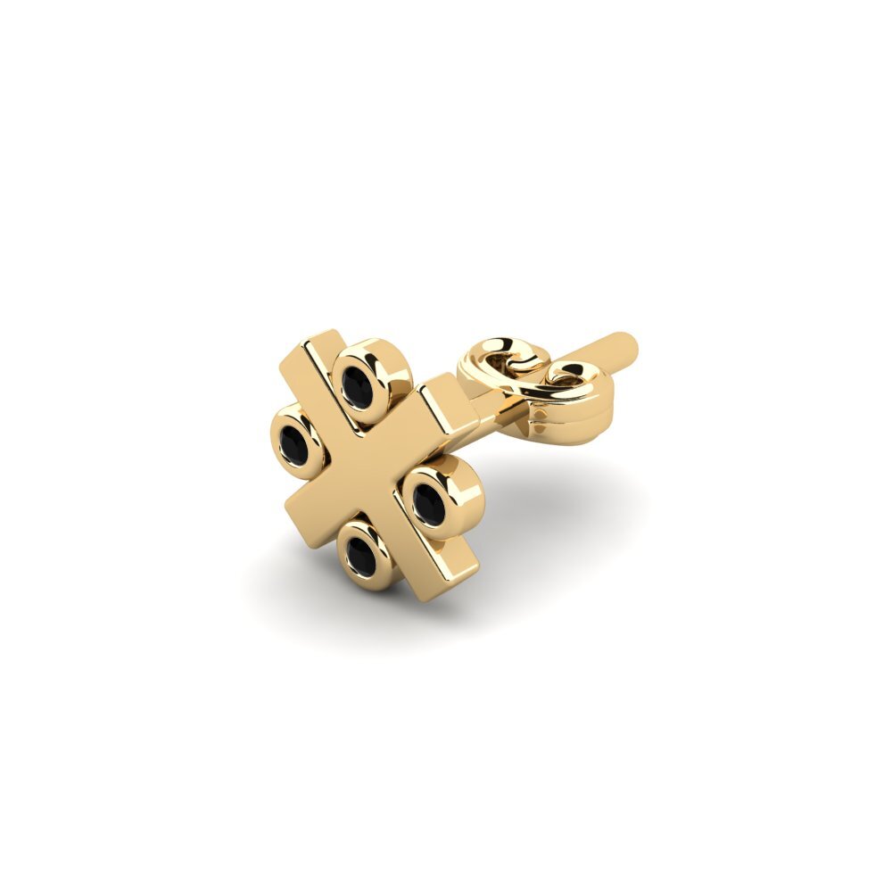 Black Diamond Men's Earring Elan