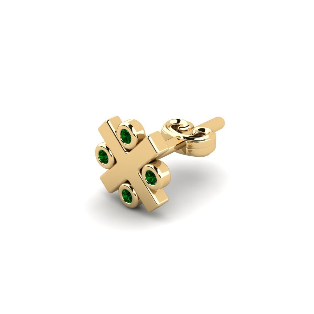 Circonita Verde Pendiente para hombre Elan