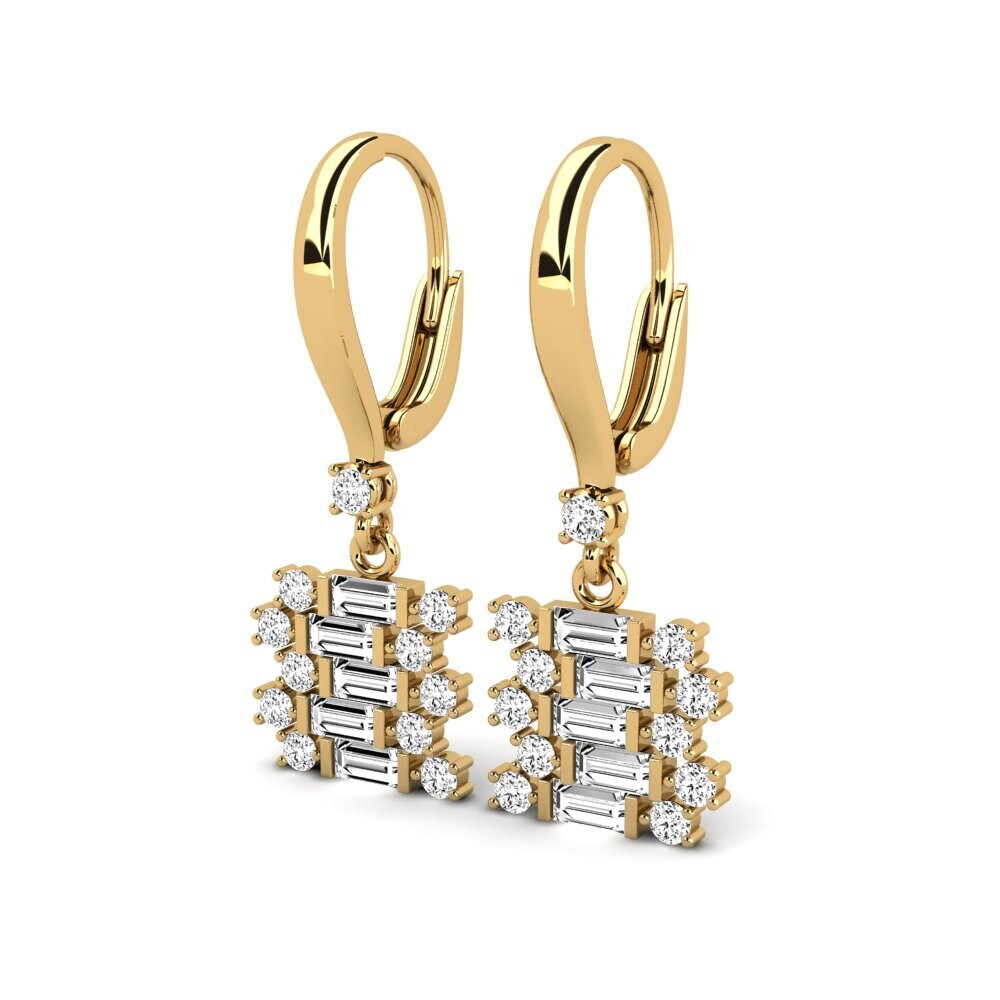 Đá Moissanite Bông tai nữ Elant