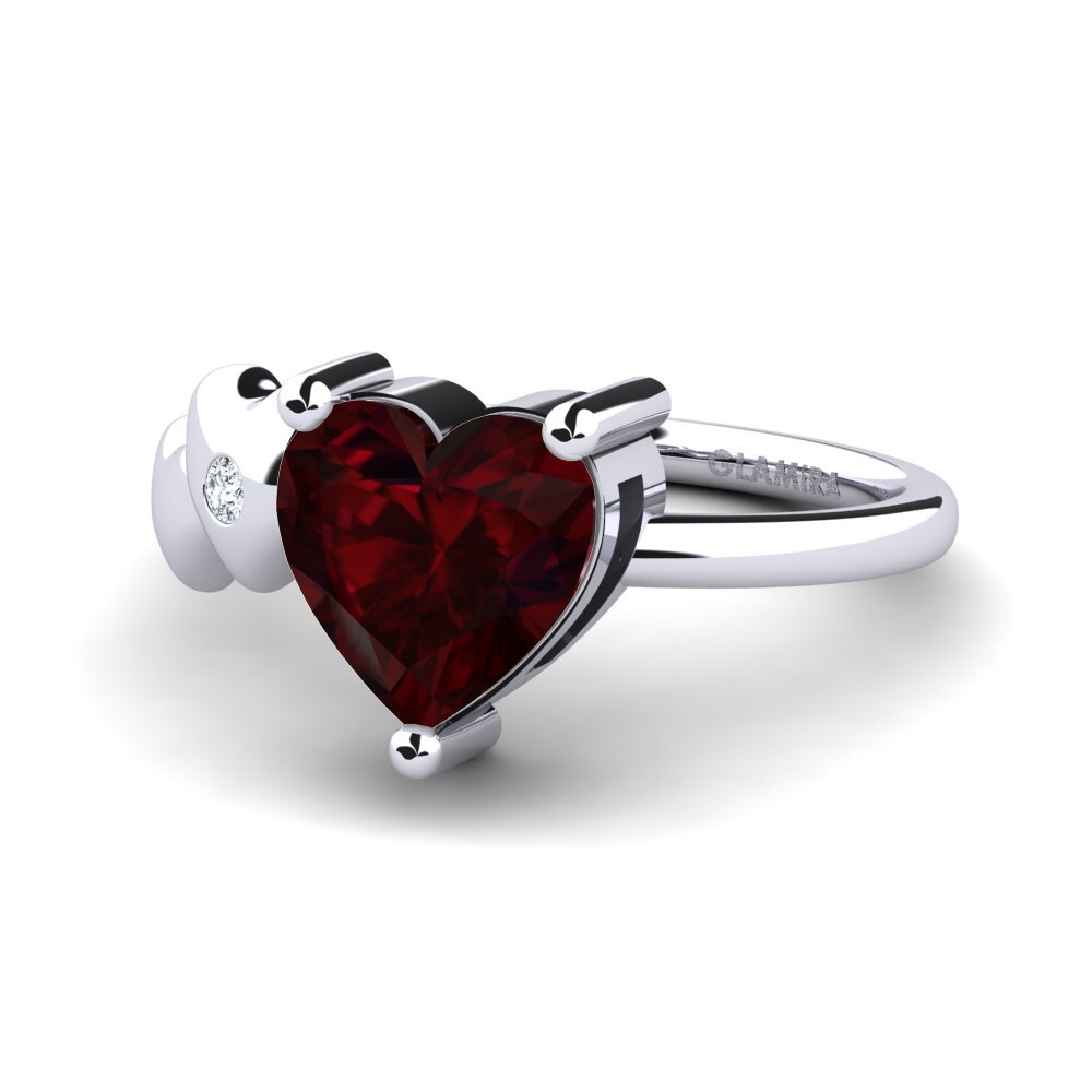 Garnet Ring Elauna