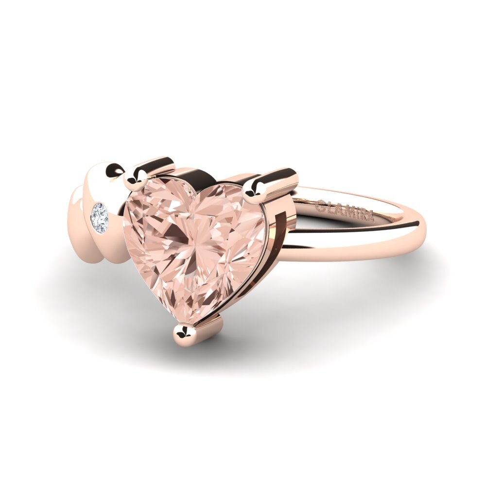 14ct Rose Gold Morganite Ring Elauna