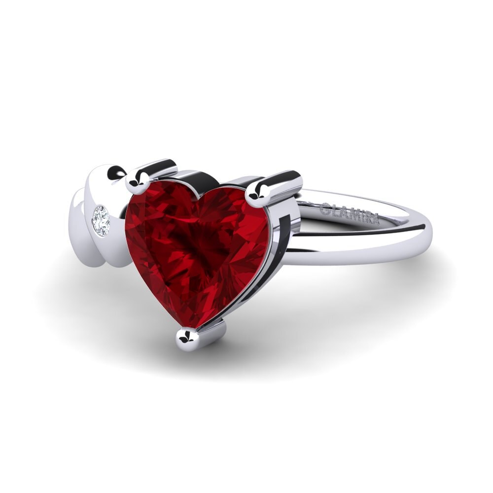 Zircone Rosso Anello Elauna
