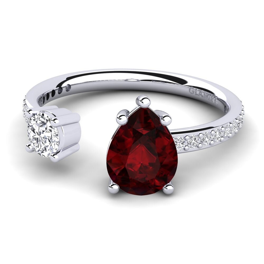 Garnet Engagement Ring Elayna