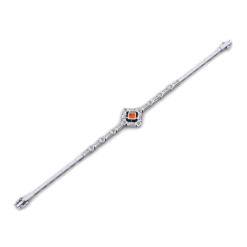 Fire-Opal Women's Bracelet Elbeuf