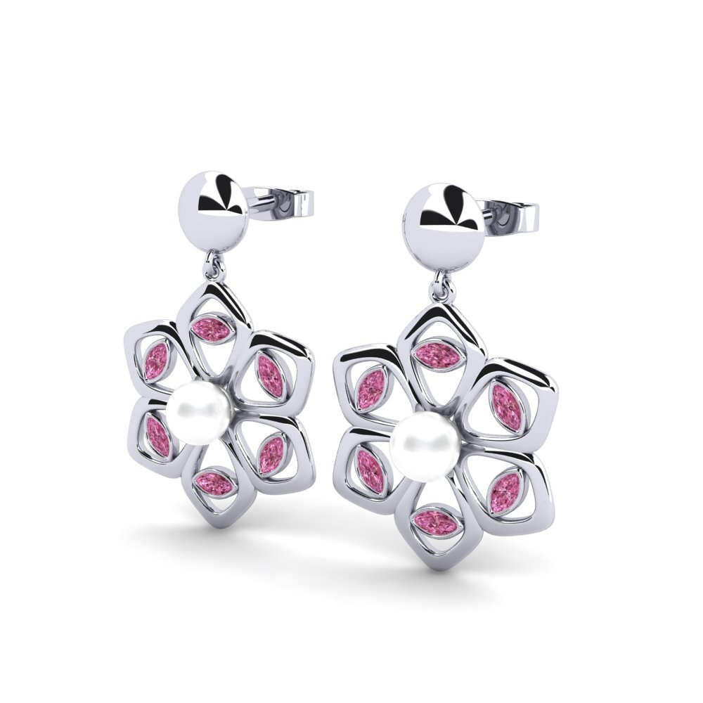 Rhodolite Garnet Women's Earring Elebyk