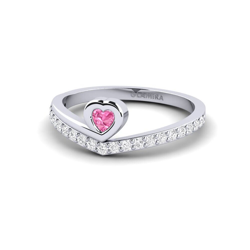 Pink Sapphire Engagement Ring Element