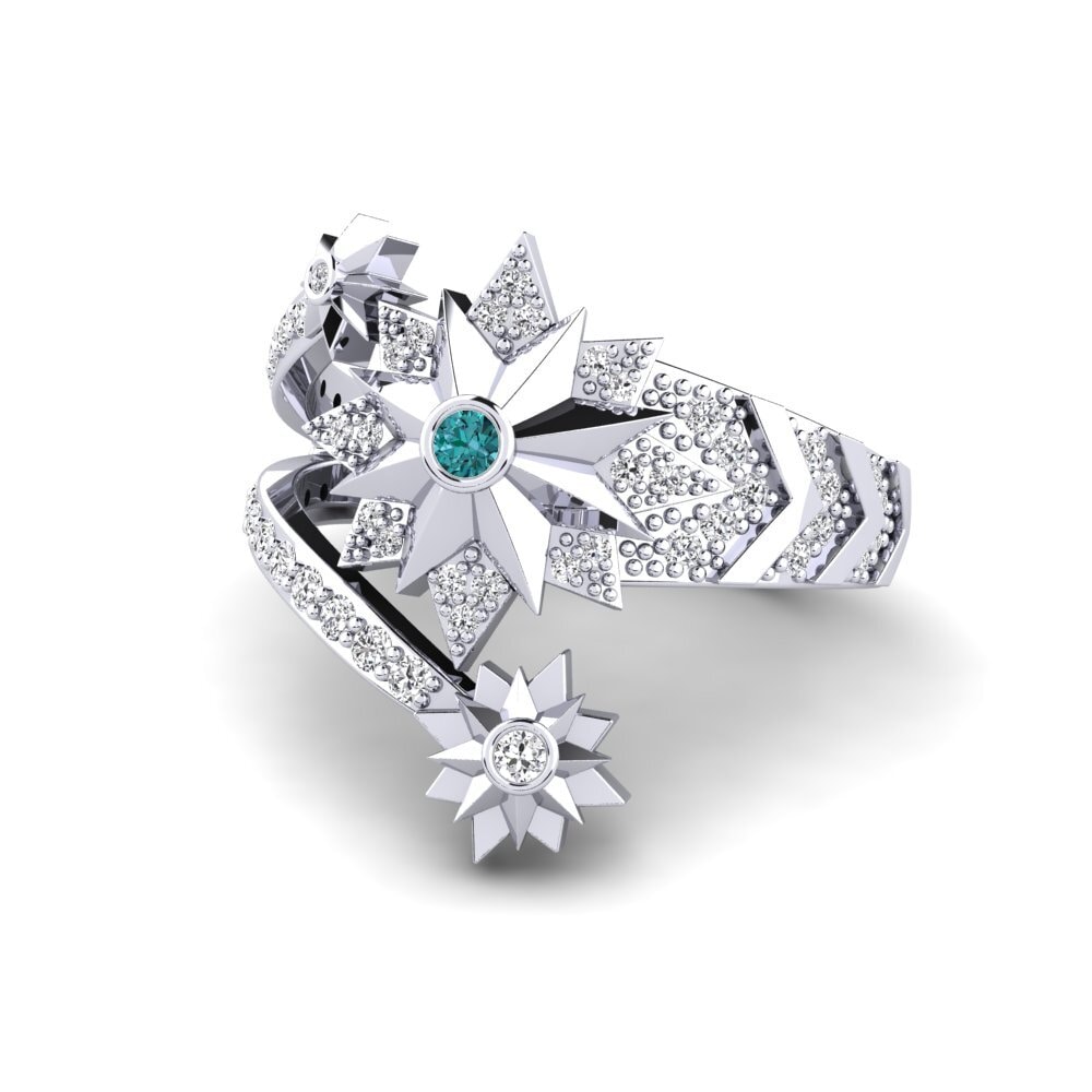 Blue Diamond Ring Elemmire
