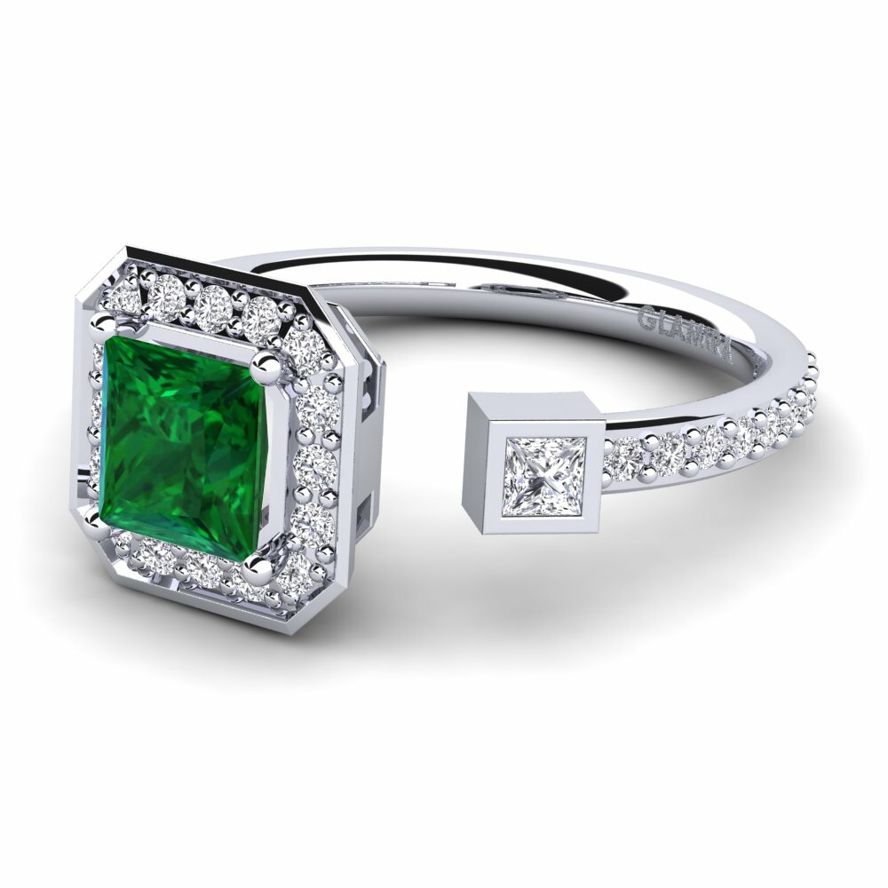Tsavorite Engagement Ring Elfreda