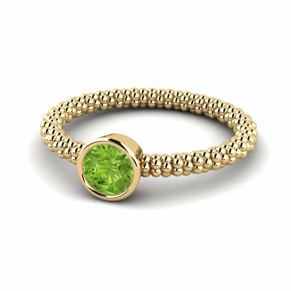 Anillos de compromiso Peridoto Pinky