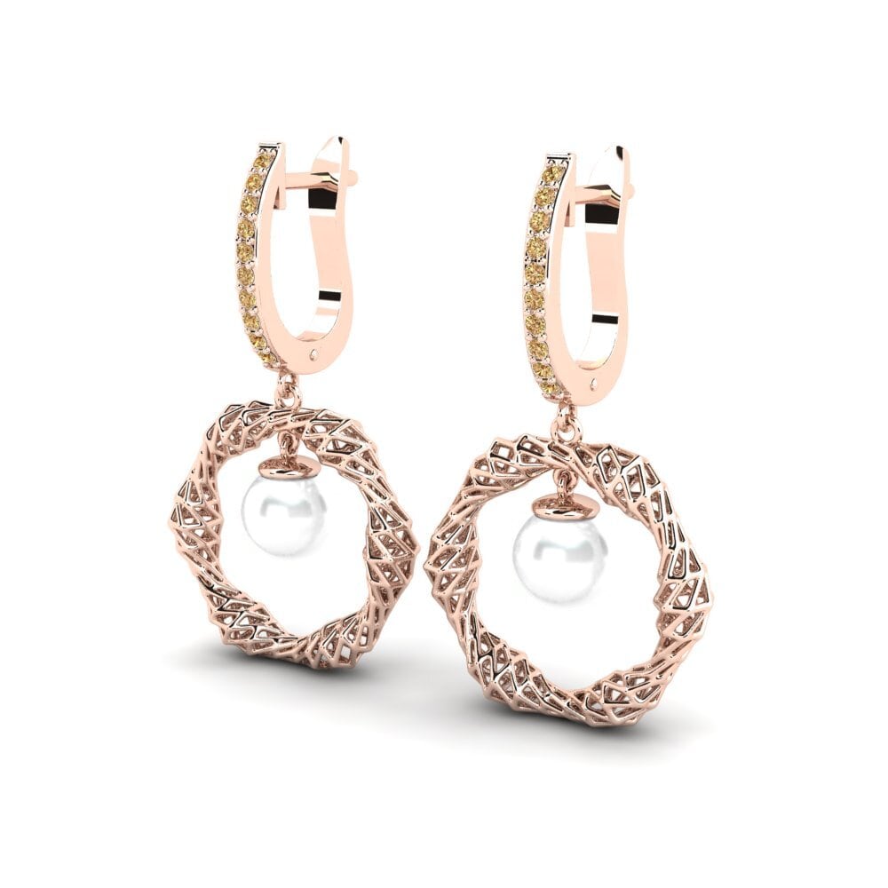 Brauner Diamant Damen ohrring Elgnimer