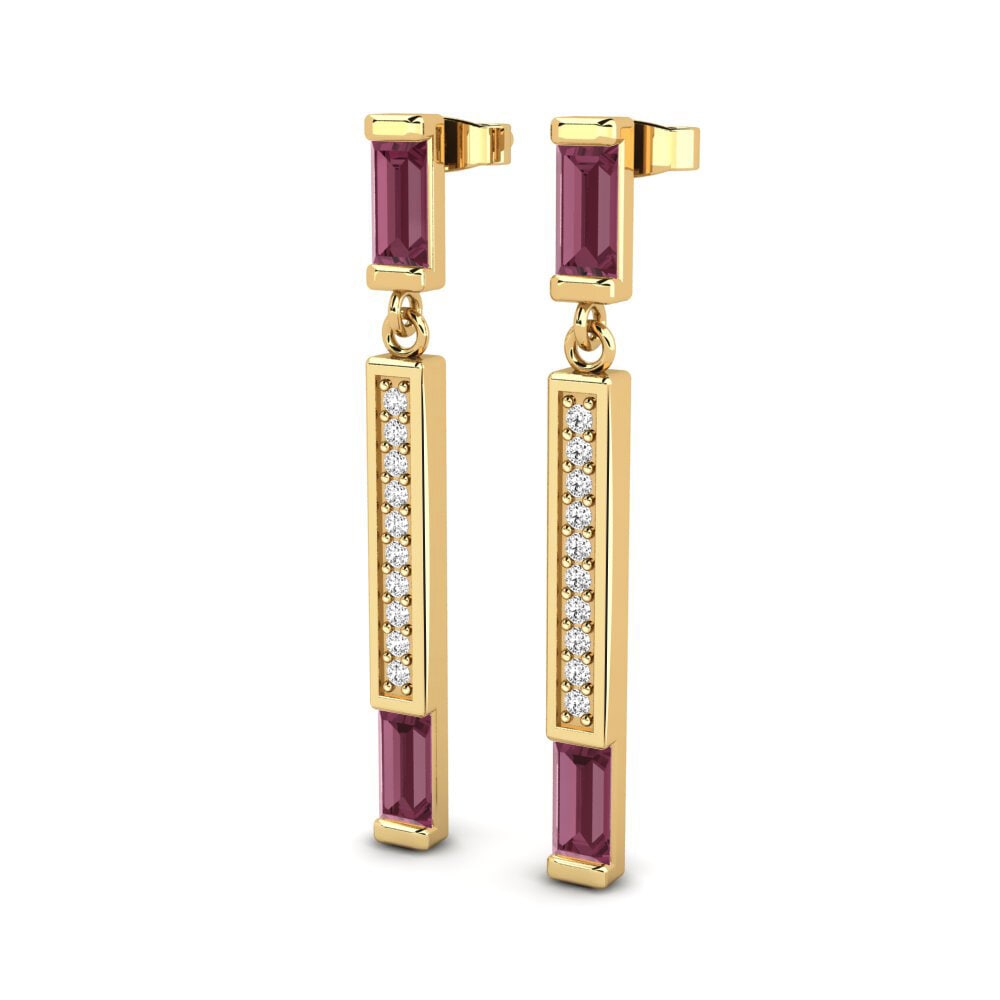 Granate Rhodolite Pendiente de mujer Elidia