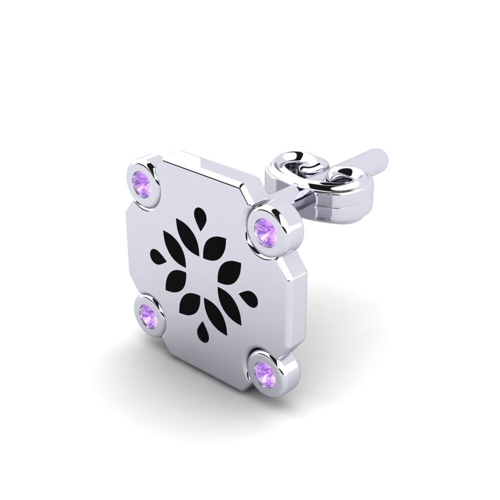 Amethyst Men's Earring Eliny