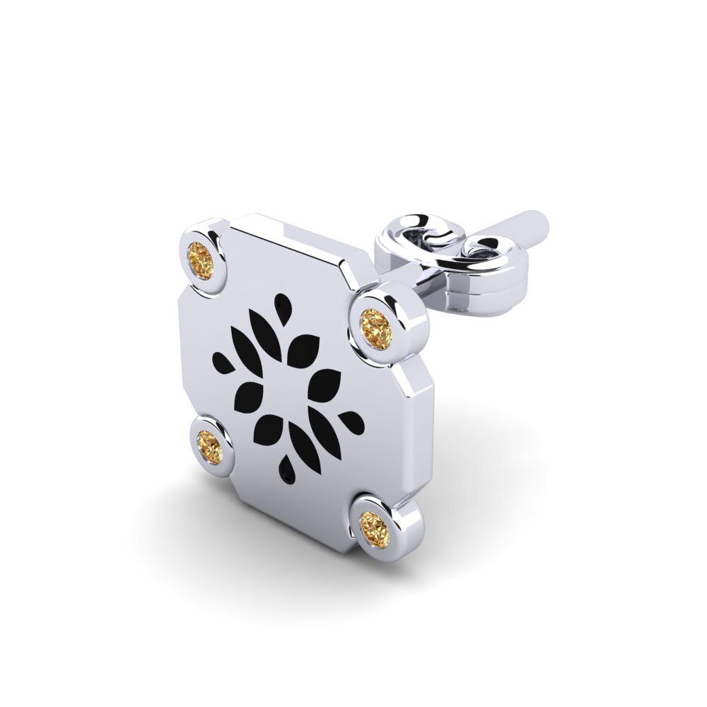 Diamante café Pendiente para hombre Eliny