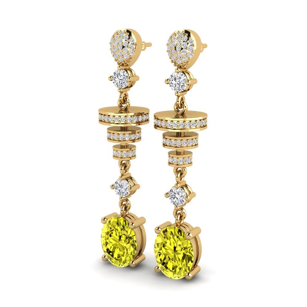 Yellow Diamond Women's Earring Elio
