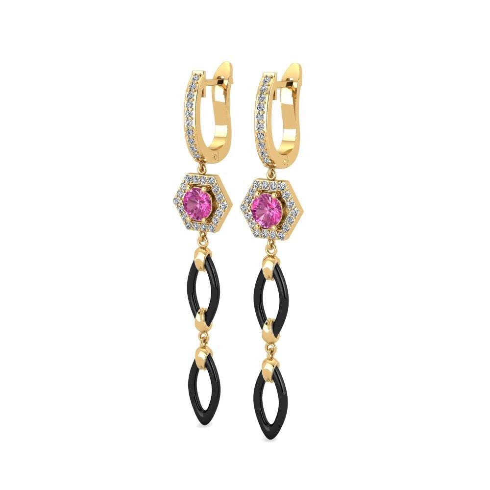 Pink Topaz Women's Earring Elire