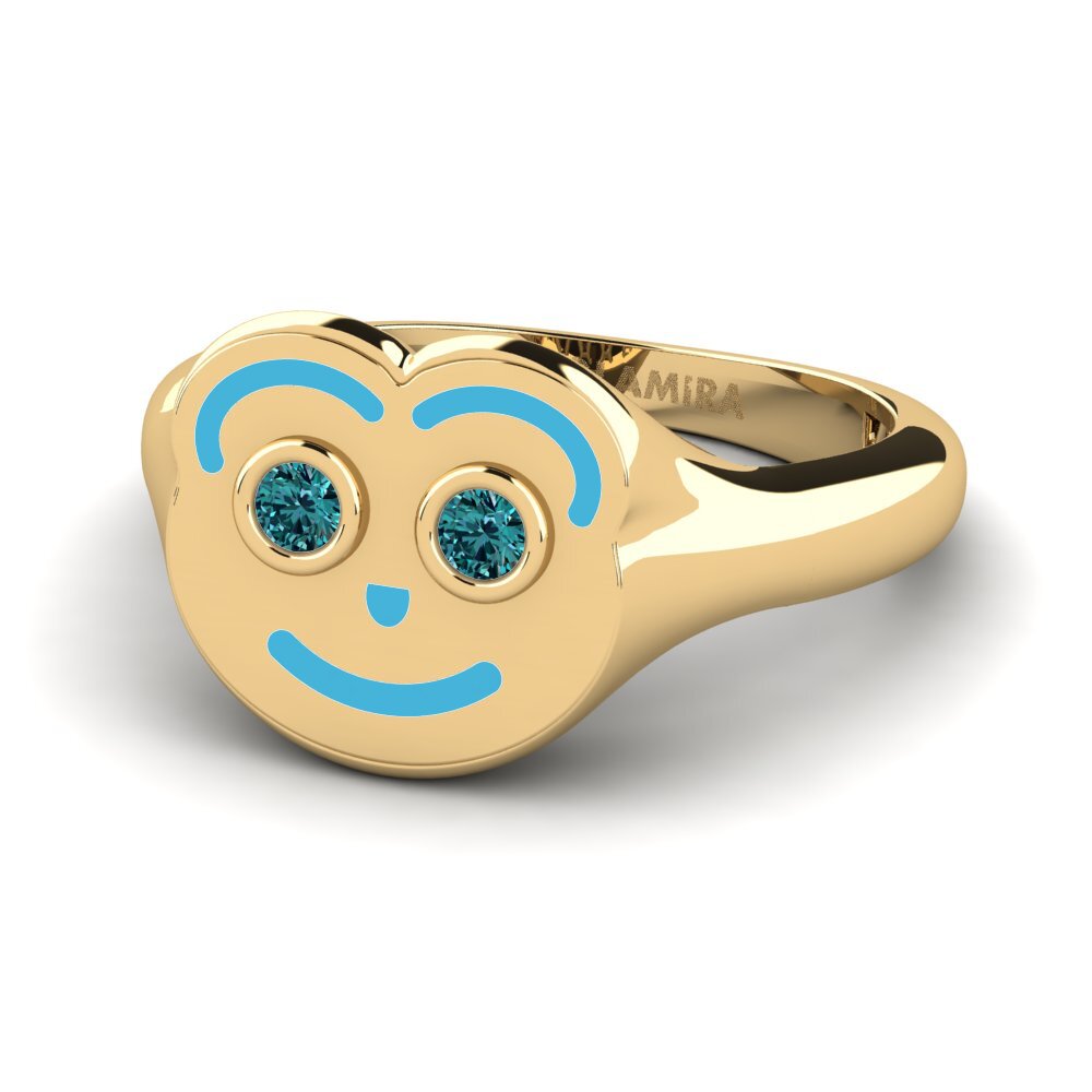 Blauer Diamant Pinker Ring Ellepa