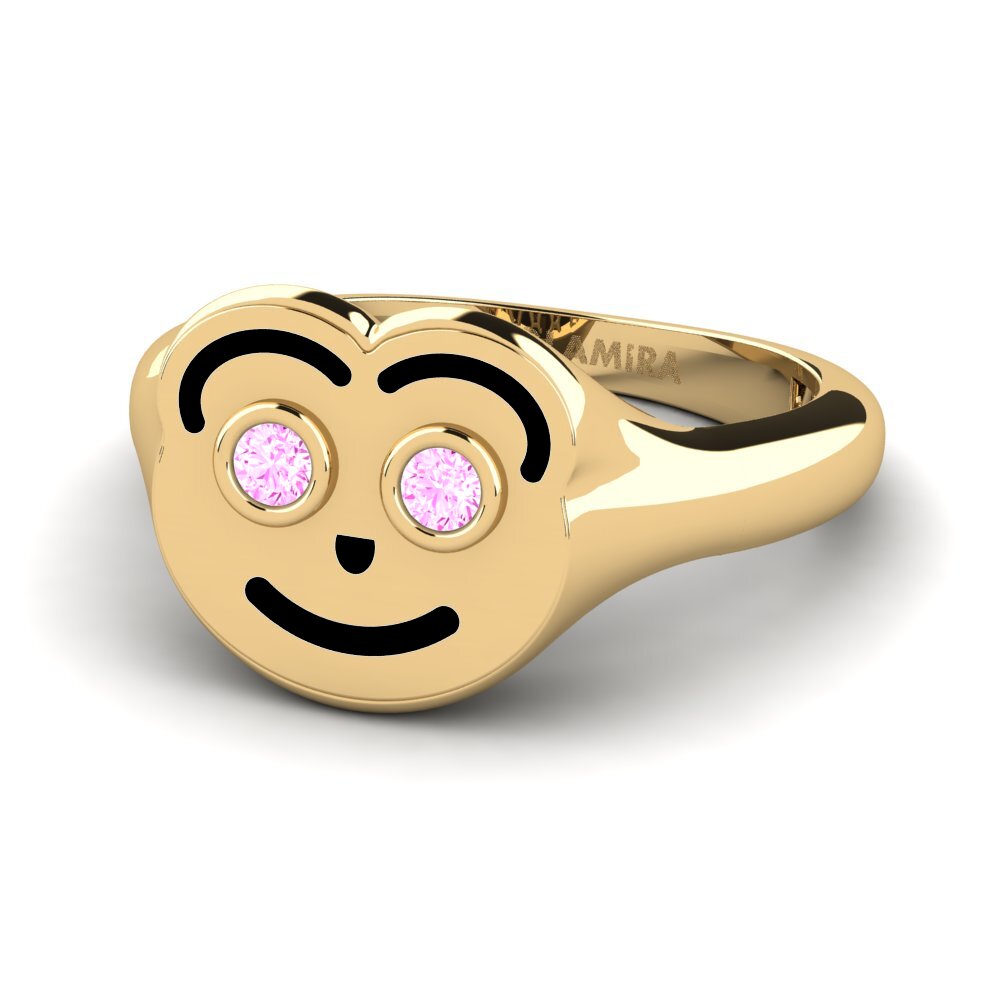 Rosa Saphir Pinker Ring Ellepa