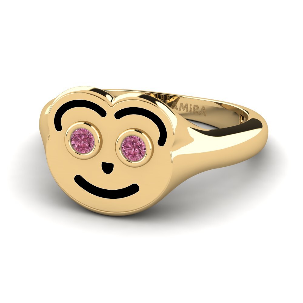 Granate Rhodolite Anillo meñique Ellepa