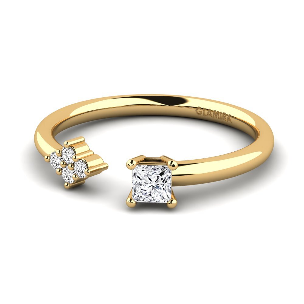 Princesa Moissanita Anillo Elliana