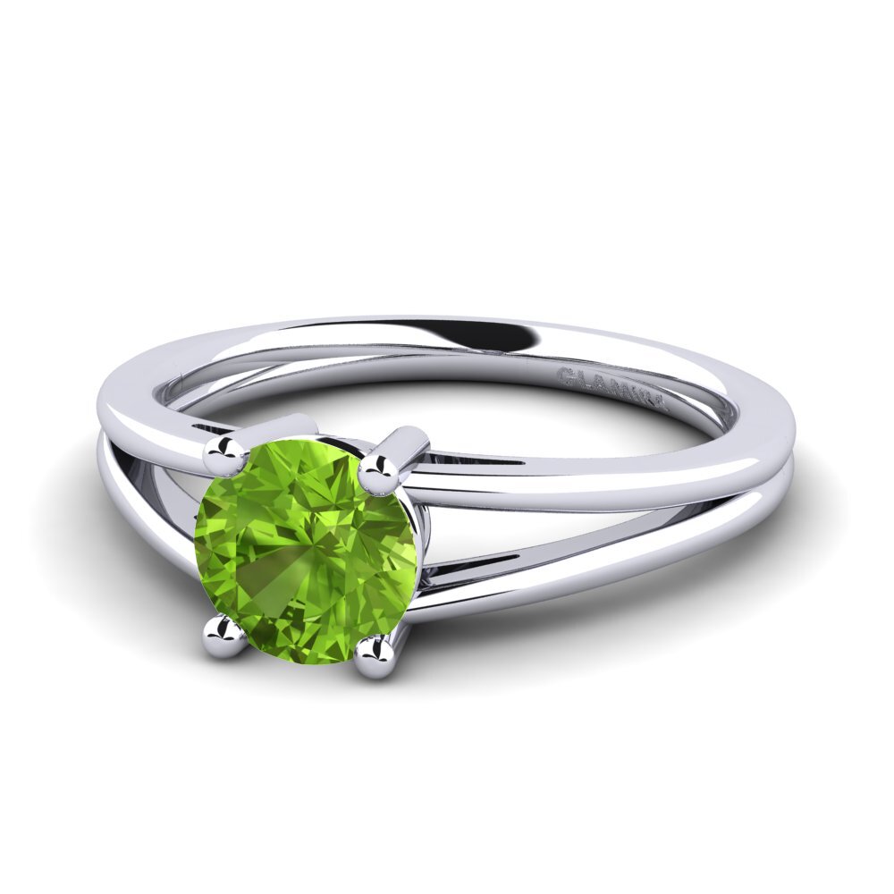 Peridot Engagement Ring Ellie 1.0 crt