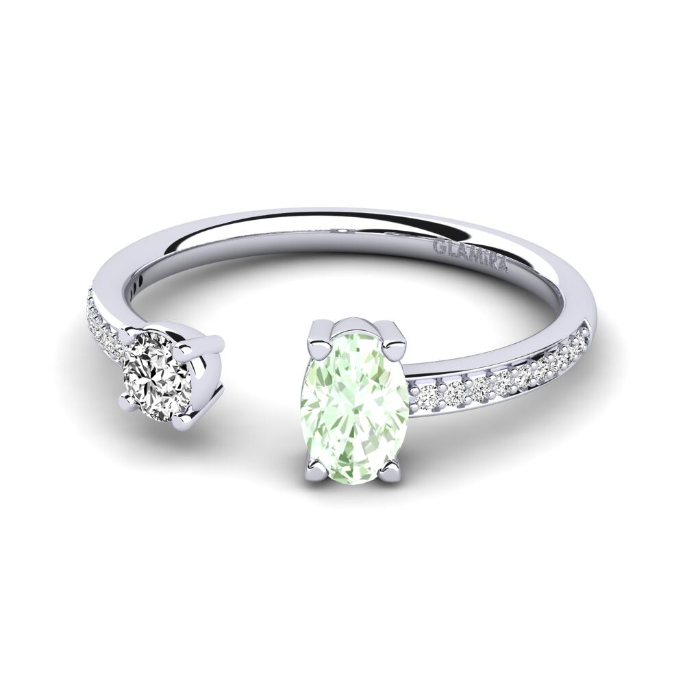 Green Amethyst Ring Ellvira