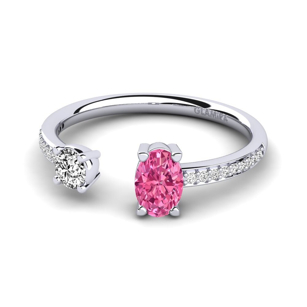 Turmalina rosa Anillo Ellvira