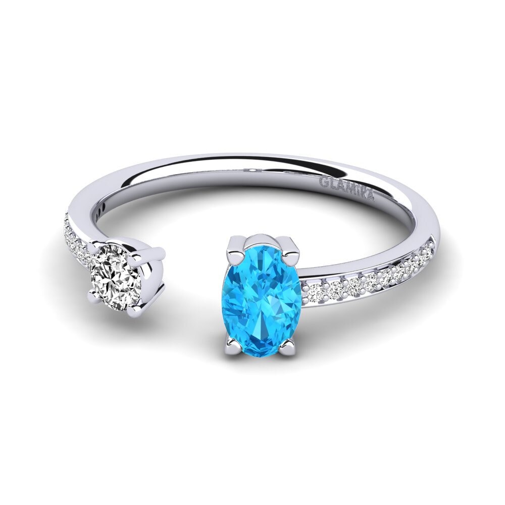 Blauer Topas Ring Ellvira