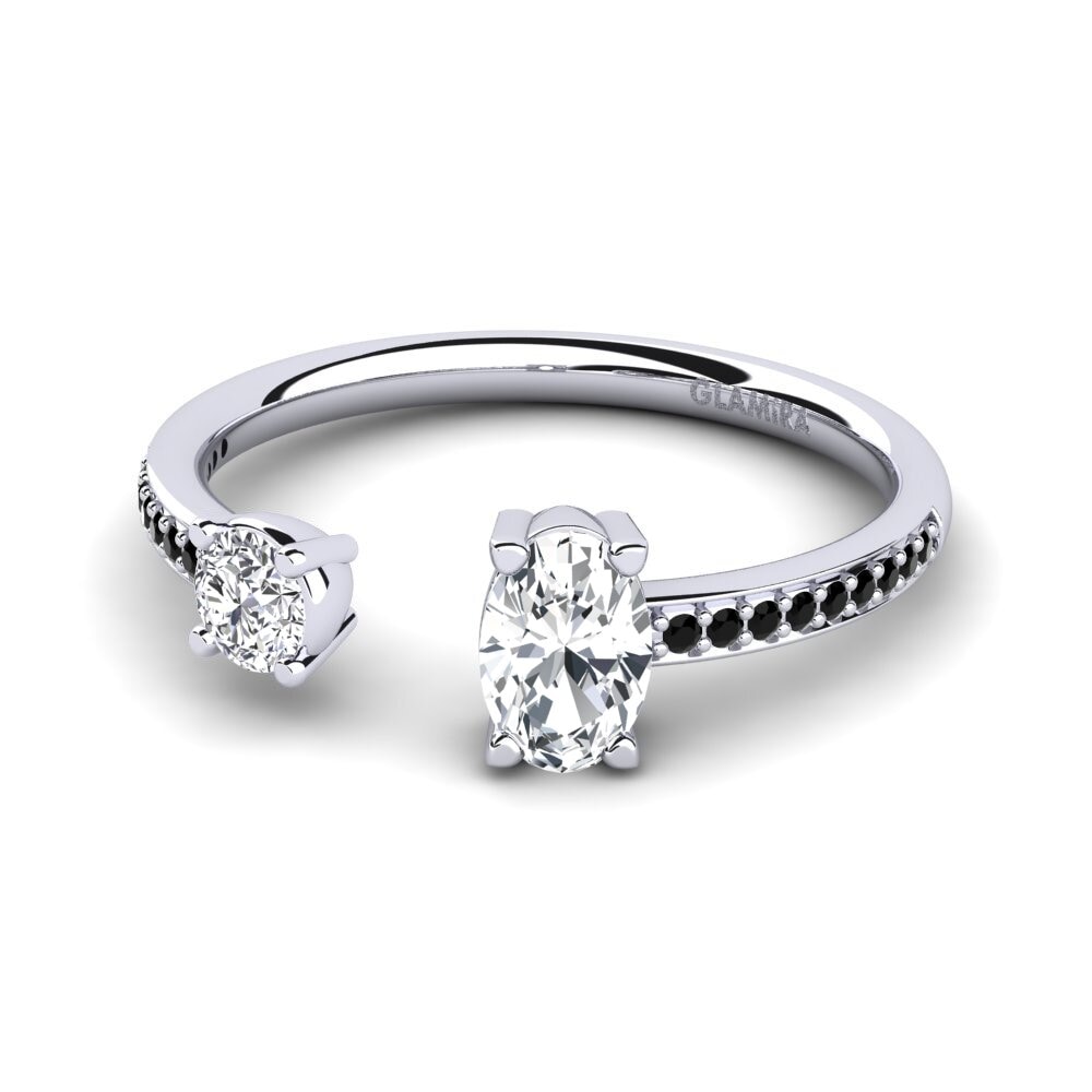 Weißer Zirkon Ring Ellvira