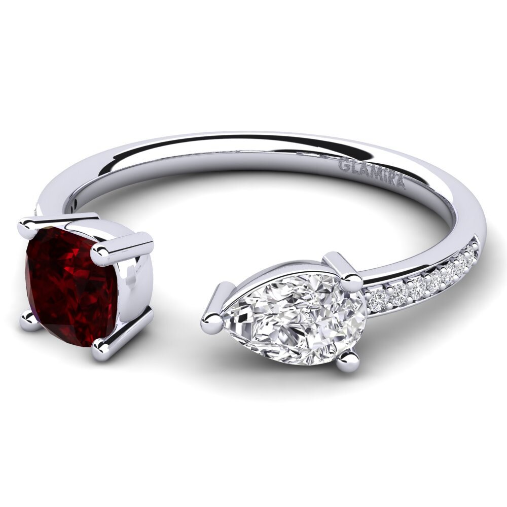 Garnet Engagement Ring Ellyssa