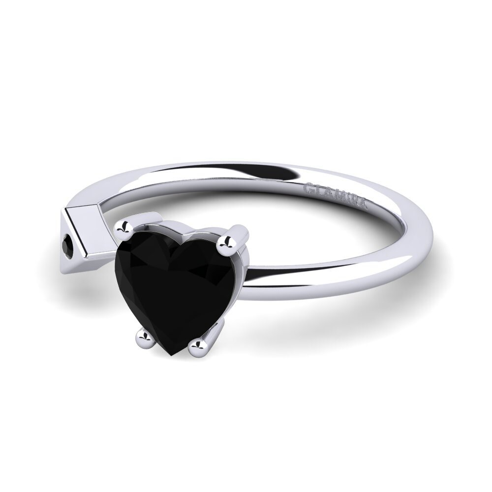 Zafiro negro Anillo Elodie