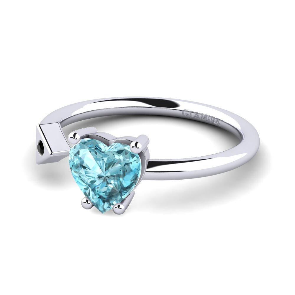Blue Zircon Ring Elodie