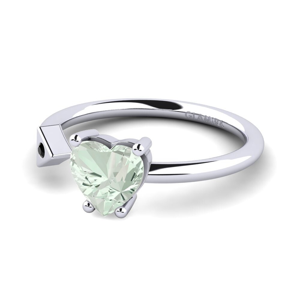Green Amethyst Ring Elodie