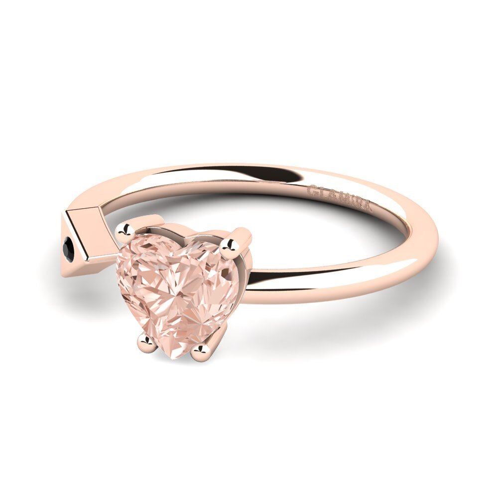 14ct Rose Gold Morganite Ring Elodie