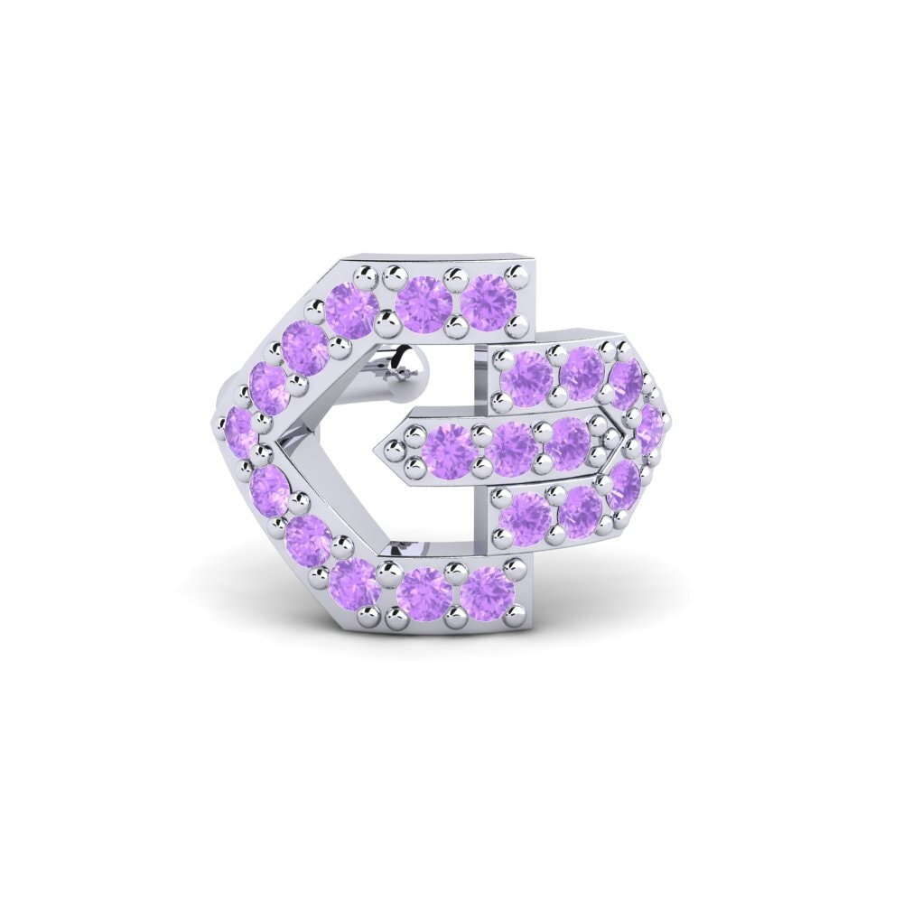 Weißgold 750 Amethyst Damen ohrring Eloisen