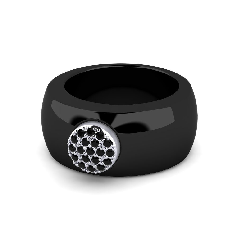 Schwarzer Onyx Ring Elona