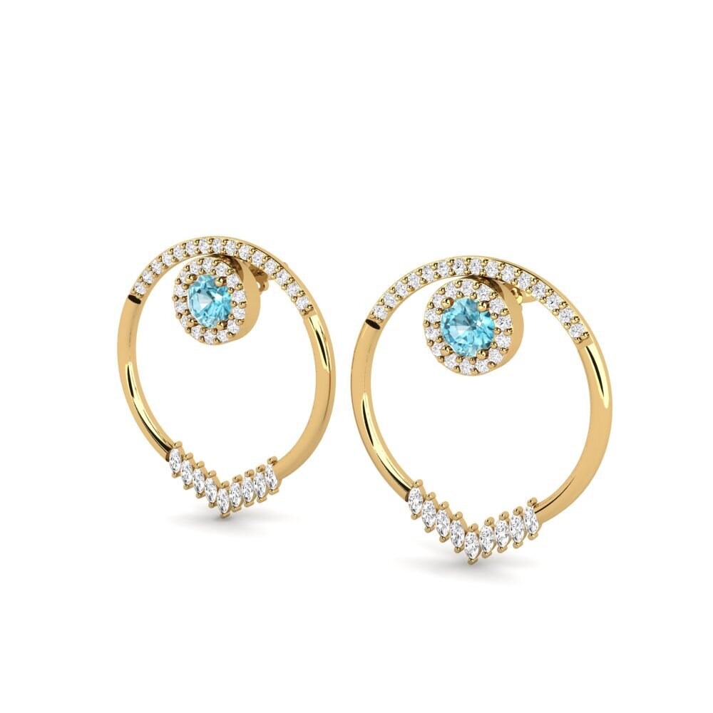 Blue Zircon SYLVIE Earring Elvita