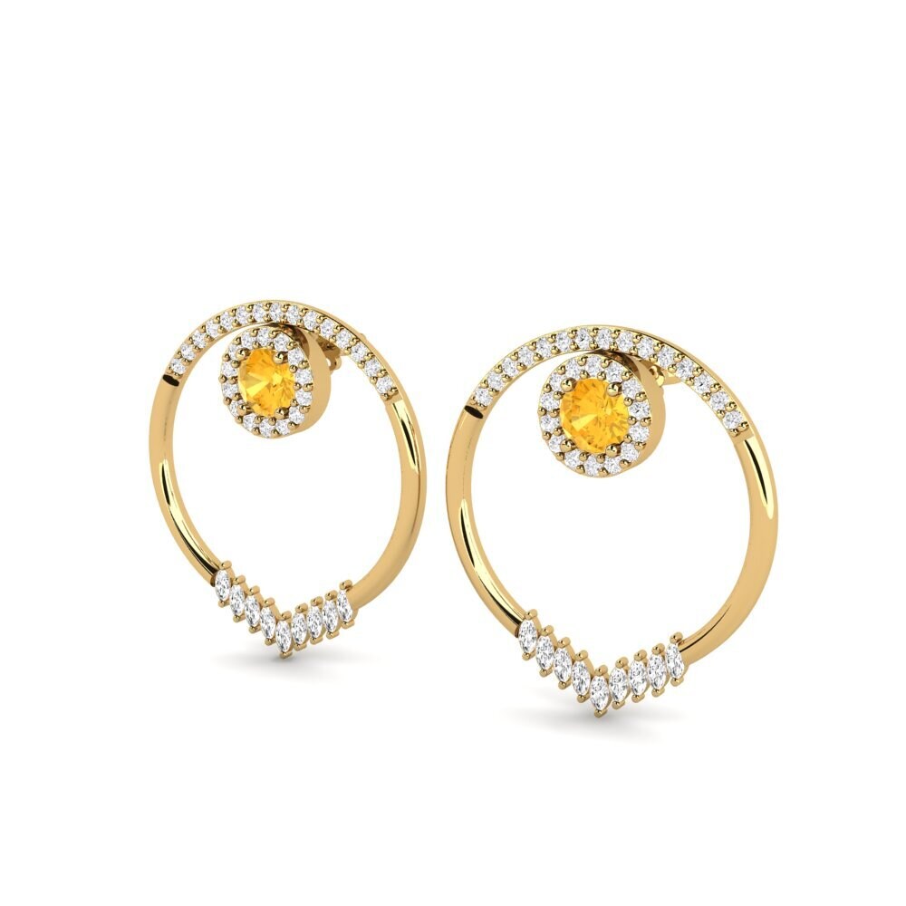 Citrine SYLVIE Earring Elvita