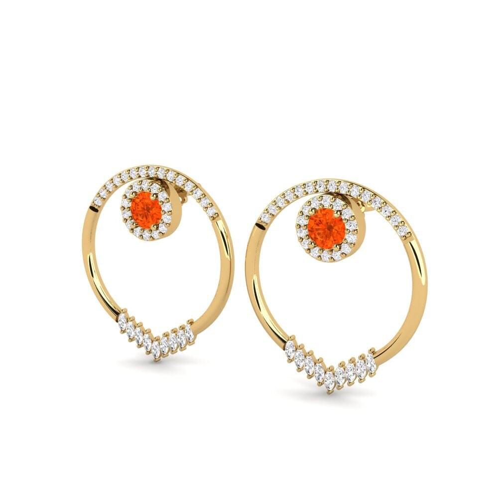 Fire Opal SYLVIE Earring Elvita